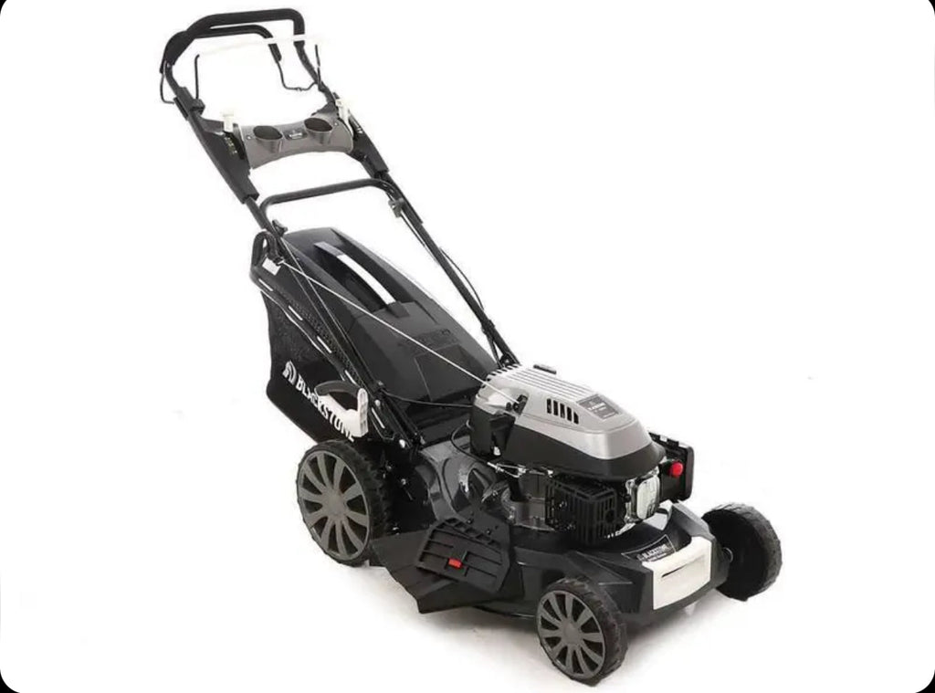 Blackstone SP530 Deluxe self-propelled lawnmower: collection, mulching, side discharge, rear discharge