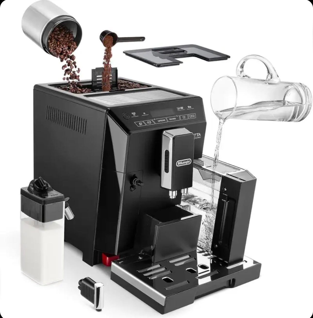 De'Longhi Eletta Cappuccino ECAM 44.660.B Fully Automatic Espresso Machine, Black